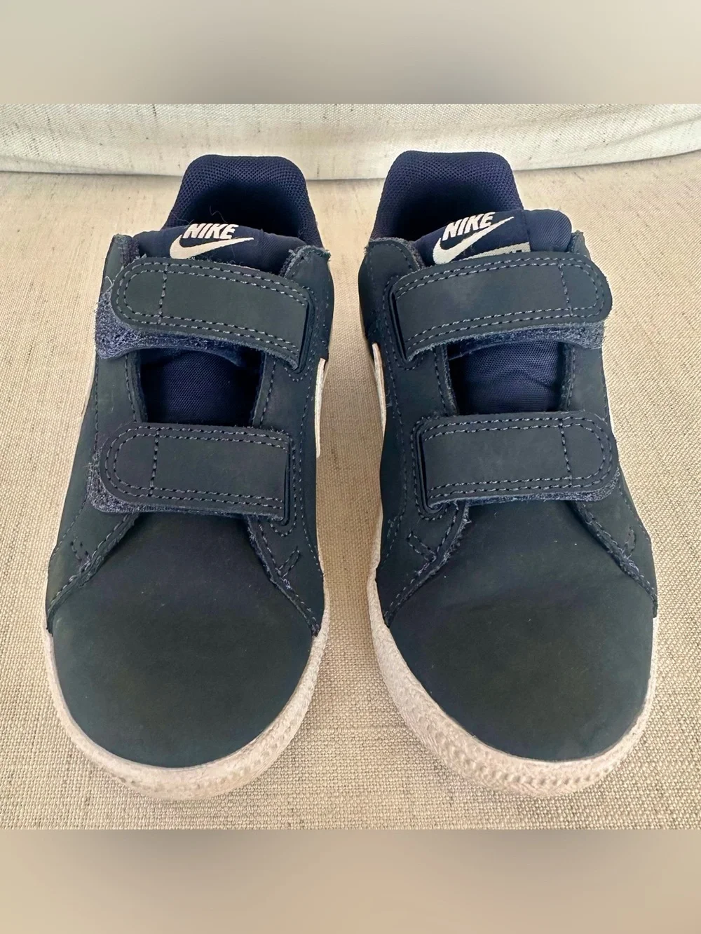 Nike Court Royale Navy Blue White Velcro Sneakers Toddler Size 11C